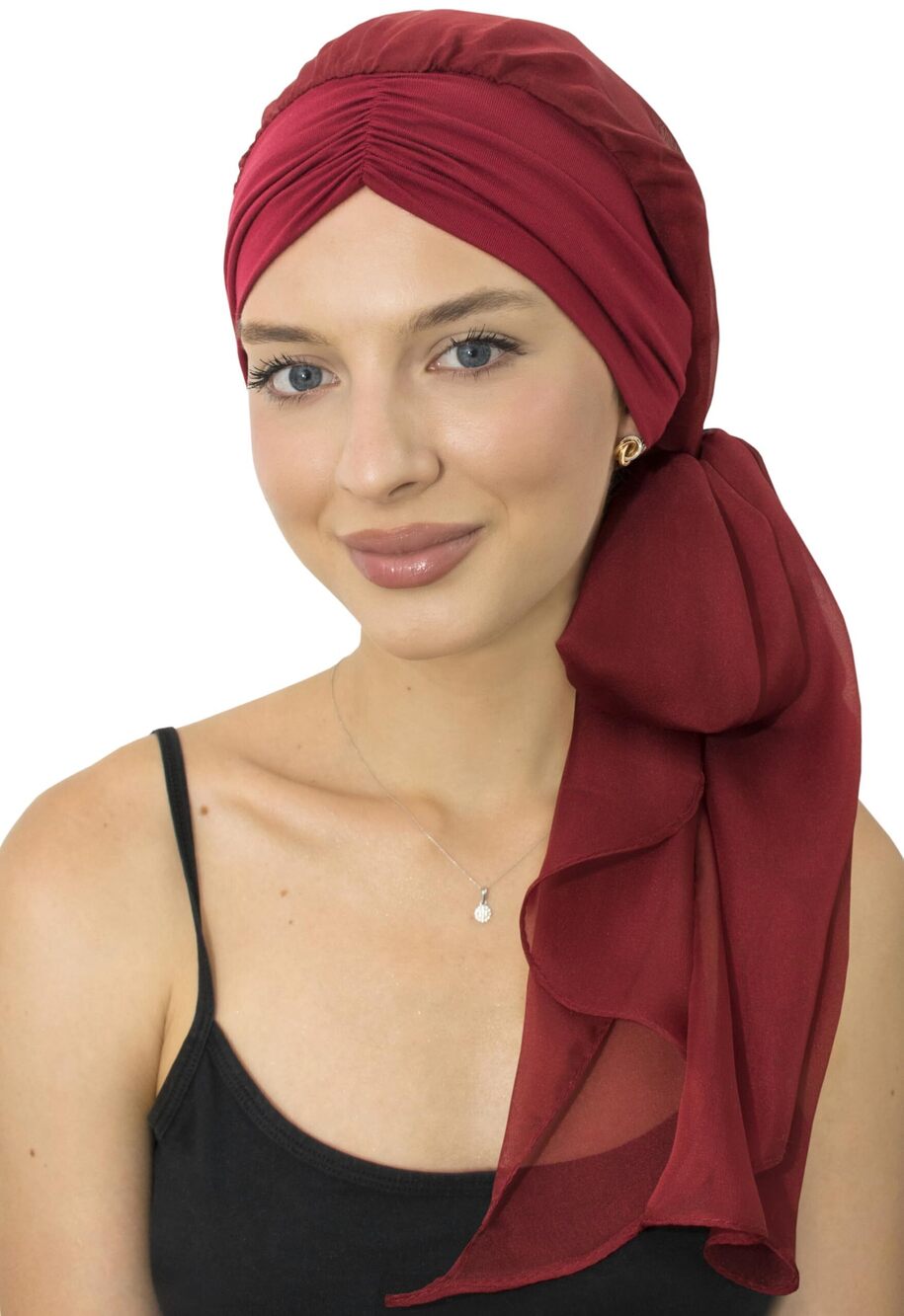 7655 Head Scarf Skull Cap Chemo Patients Headwear Cancer Hair Loss Scarf